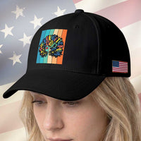 Black Girl Magic Pride Baseball Cap Unapologetically Dope Retro Sunset