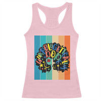 Black Girl Magic Pride Racerback Tank Top Unapologetically Dope Retro Sunset - Wonder Print Shop