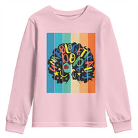 Black Girl Magic Pride Youth Sweatshirt Unapologetically Dope Retro Sunset - Wonder Print Shop