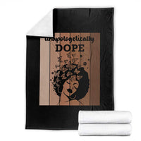 Inspirational Black Women Gift Throw Blanket Unapologetically Dope - Wonder Print Shop