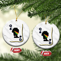 Black Woman Gift Ceramic Ornament Melanin Queen Card - Wonder Print Shop
