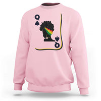 Black Woman Gift Sweatshirt Melanin Queen Card - Wonder Print Shop