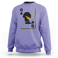 Black Woman Gift Sweatshirt Melanin Queen Card - Wonder Print Shop