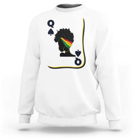 Black Woman Gift Sweatshirt Melanin Queen Card - Wonder Print Shop