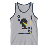 Black Woman Gift Tank Top Melanin Queen Card - Wonder Print Shop