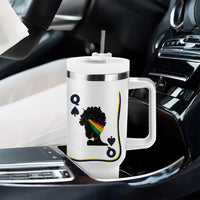 Black Woman Gift Tumbler With Handle Melanin Queen Card - Wonder Print Shop
