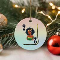 Queen Of Spades Black Girl Ceramic Ornament African American Women Pride - Wonder Print Shop