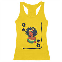 Queen Of Spades Black Girl Racerback Tank Top African American Women Pride - Wonder Print Shop