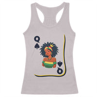 Queen Of Spades Black Girl Racerback Tank Top African American Women Pride - Wonder Print Shop