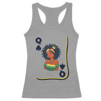 Queen Of Spades Black Girl Racerback Tank Top African American Women Pride - Wonder Print Shop