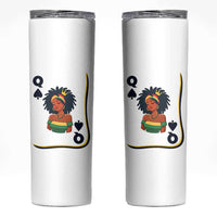 Queen Of Spades Black Girl Skinny Tumbler African American Women Pride - Wonder Print Shop