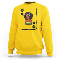 Queen Of Spades Black Girl Sweatshirt African American Women Pride - Wonder Print Shop