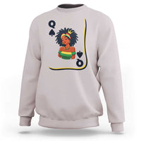 Queen Of Spades Black Girl Sweatshirt African American Women Pride - Wonder Print Shop