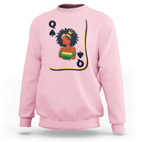 Queen Of Spades Black Girl Sweatshirt African American Women Pride - Wonder Print Shop
