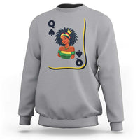 Queen Of Spades Black Girl Sweatshirt African American Women Pride - Wonder Print Shop