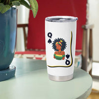 Queen Of Spades Black Girl Tumbler Cup African American Women Pride - Wonder Print Shop
