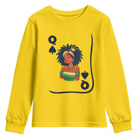 Queen Of Spades Black Girl Youth Sweatshirt African American Women Pride - Wonder Print Shop
