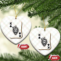 Black King Lion Ceramic Ornament African American Black History Month Gift - Wonder Print Shop