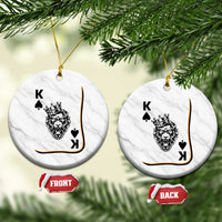 Black King Lion Ceramic Ornament African American Black History Month Gift - Wonder Print Shop