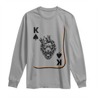 Black King Lion Long Sleeve Shirt African American Black History Month Gift - Wonder Print Shop