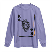 Black King Lion Long Sleeve Shirt African American Black History Month Gift - Wonder Print Shop
