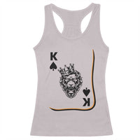 Black King Lion Racerback Tank Top African American Black History Month Gift - Wonder Print Shop