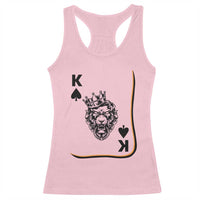 Black King Lion Racerback Tank Top African American Black History Month Gift - Wonder Print Shop