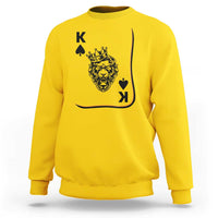 Black King Lion Sweatshirt African American Black History Month Gift - Wonder Print Shop