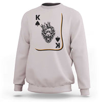Black King Lion Sweatshirt African American Black History Month Gift - Wonder Print Shop