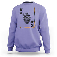 Black King Lion Sweatshirt African American Black History Month Gift - Wonder Print Shop