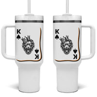 Black King Lion Tumbler With Handle African American Black History Month Gift - Wonder Print Shop