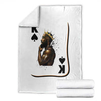 King Of Spades Black Man Throw Blanket African American Men Pride - Wonder Print Shop