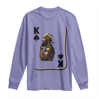 King Of Spades Black Man Long Sleeve Shirt African American Men Pride - Wonder Print Shop