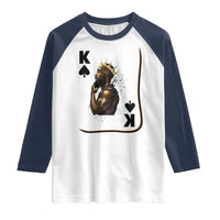 King Of Spades Black Man Raglan Shirt African American Men Pride - Wonder Print Shop