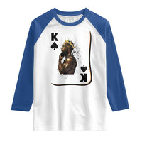 King Of Spades Black Man Raglan Shirt African American Men Pride - Wonder Print Shop