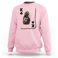 King Of Spades Black Man Sweatshirt African American Men Pride - Wonder Print Shop