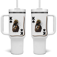 King Of Spades Black Man Tumbler With Handle African American Men Pride - Wonder Print Shop
