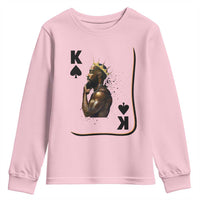 King Of Spades Black Man Youth Sweatshirt African American Men Pride - Wonder Print Shop