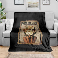 Black Girl Magic Throw Blanket Feminist Black Women In History - Wonder Print Shop