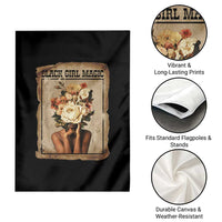 Black Girl Magic Garden Flag Feminist Black Women In History - Wonder Print Shop