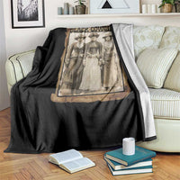 Black Cowgirl Pride Throw Blanket Western Black History Month Gift - Wonder Print Shop