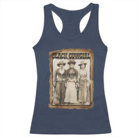 Black Cowgirl Pride Racerback Tank Top Western Black History Month Gift - Wonder Print Shop