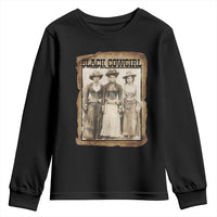 Black Cowgirl Pride Youth Sweatshirt Western Black History Month Gift - Wonder Print Shop