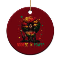 Melanin Queen Rooted In Power Ceramic Ornament African American Afro Tree Of Life - Wonder Print Shop