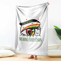 Breaking Every Chain Throw Blanket Black History Month Freedom Gift - Wonder Print Shop