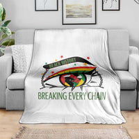 Breaking Every Chain Throw Blanket Black History Month Freedom Gift - Wonder Print Shop