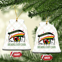 Breaking Every Chain Ceramic Ornament Black History Month Freedom Gift - Wonder Print Shop