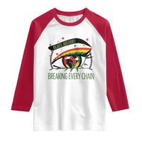 Breaking Every Chain Raglan Shirt Black History Month Freedom Gift - Wonder Print Shop