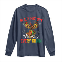 Phoenix Rising Breaking Every Chain Long Sleeve Shirt Black History Month Freedom Gift - Wonder Print Shop