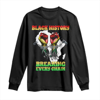 African American Civil Rights Gift Long Sleeve Shirt Breaking Every Chain - Wonder Print Shop